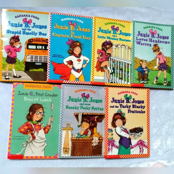 Junie B. Jones / Barbara Park / Scholastic Other - Junie B. Jones Lot of 7 Paper Back Children's Books by Barbara Park